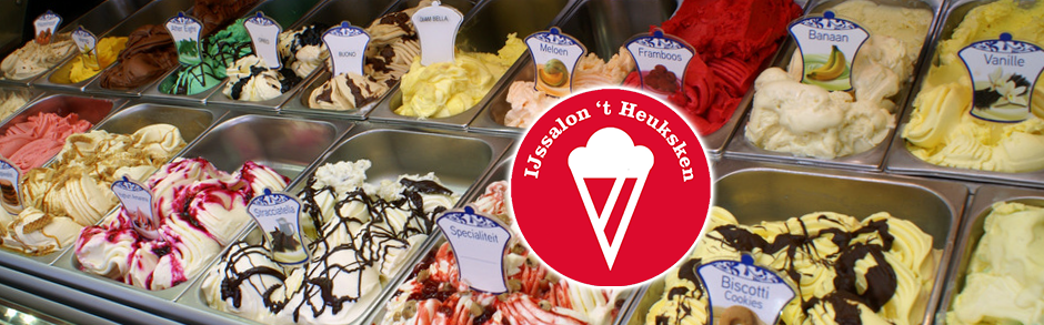 IJssalon vanaf eind maart / begin april tot en met eind september